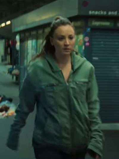 Kaley Cuoco Role Play 2024 Green Jacket
