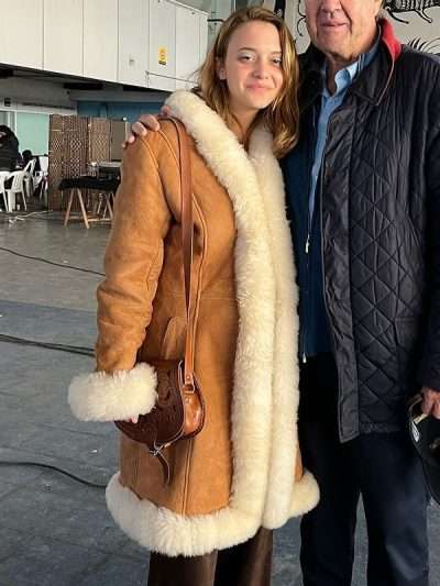 Society of the Snow 2023 Alfonsina Carrocio Shearling Leather Coat