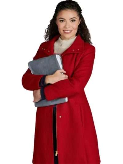 Kathryn Davis Welcome to Valentine 2023 Red Wool Coat