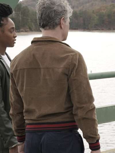 David Merrick Will Trent S01 Brown Bomber Jacket