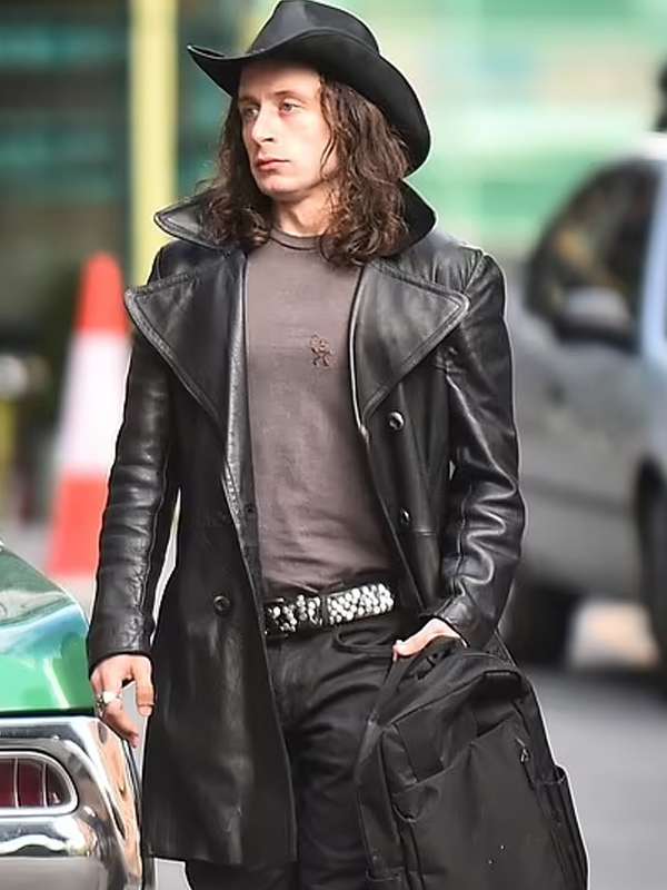 Rory Culkin 5lbs of Pressure Leather Coat