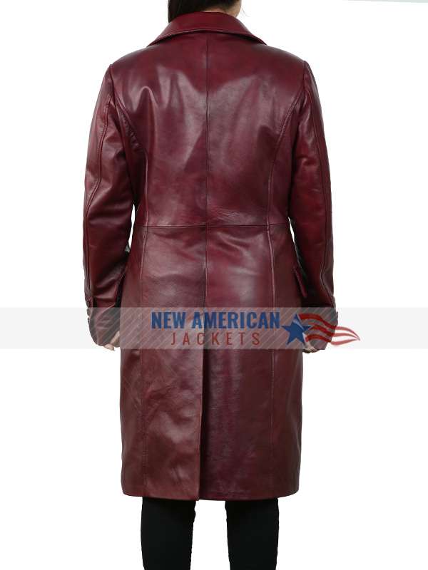 American Actress Zendaya Leather Coat