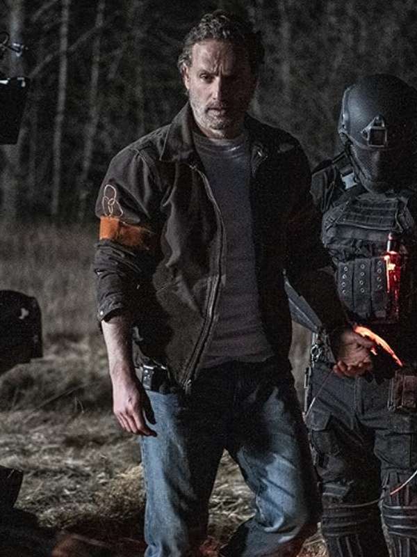 Andrew Lincoln The Walking Dead The Ones Who Live Brown Jacket