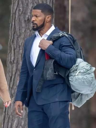 Jamie Foxx Back in Action 2024 Blue Suit