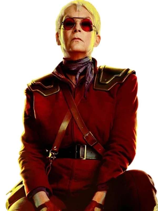 Jamie Lee Curtis Borderlands 2024 Maroon Jacket