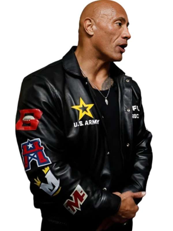 Dwayne Johnson Daytona 500 Black Jacket
