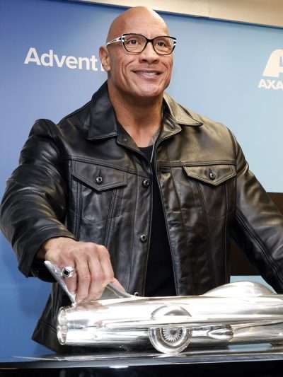 Dwayne Johnson Daytona 500 Black Jacket