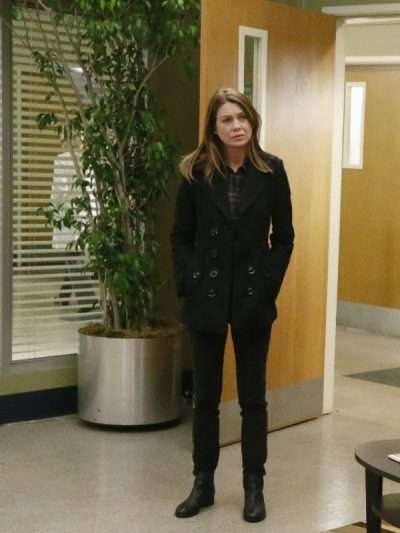 Grey's Anatomy Dr. Meredith Grey Black Peacoat