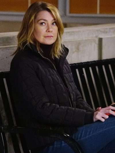 Grey's Anatomy S12 Dr. Meredith Grey Black Jacket