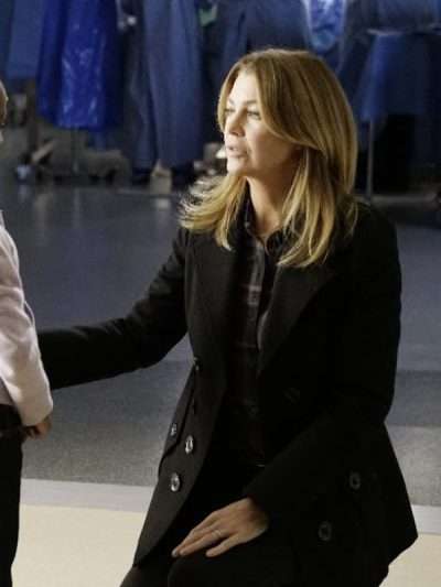 Grey's Anatomy Dr. Meredith Grey Black Peacoat