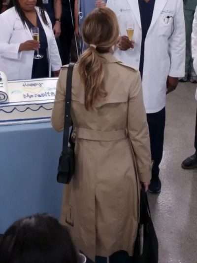 Ellen Pompeo Grey's Anatomy S19 Dr. Meredith Grey Cotton Trench Coat