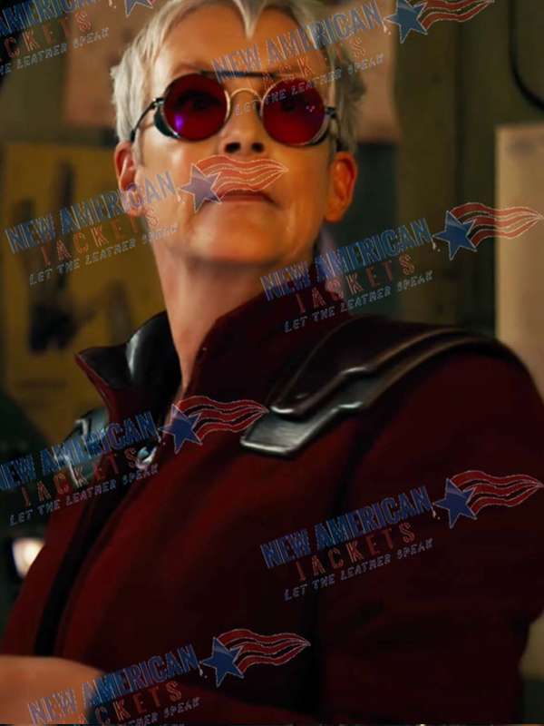 Jamie Lee Curtis Borderlands 2024 Maroon Jacket