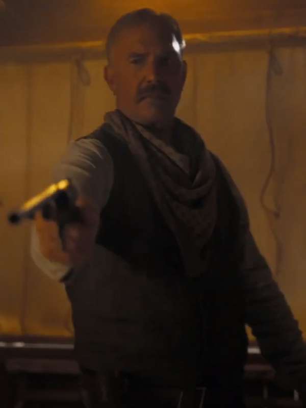 Kevin Costner Horizon An American Saga 2024 Grey Vest