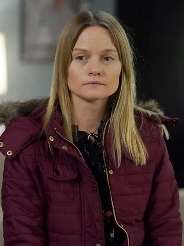 Kim Rollins Law and Order SVU Maroon Jacket