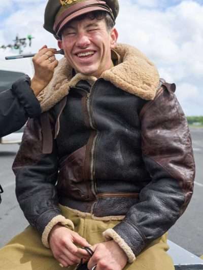 Lt. Curtis Biddick Masters of the Air Shearling Bomber Jacket