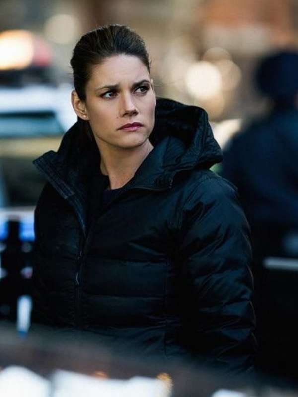 Maggie Bell FBI Black Hooded Jacket