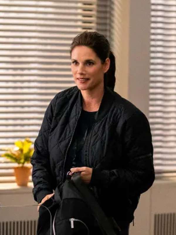 Maggie Bell FBI S05 Quilted Black Jacket