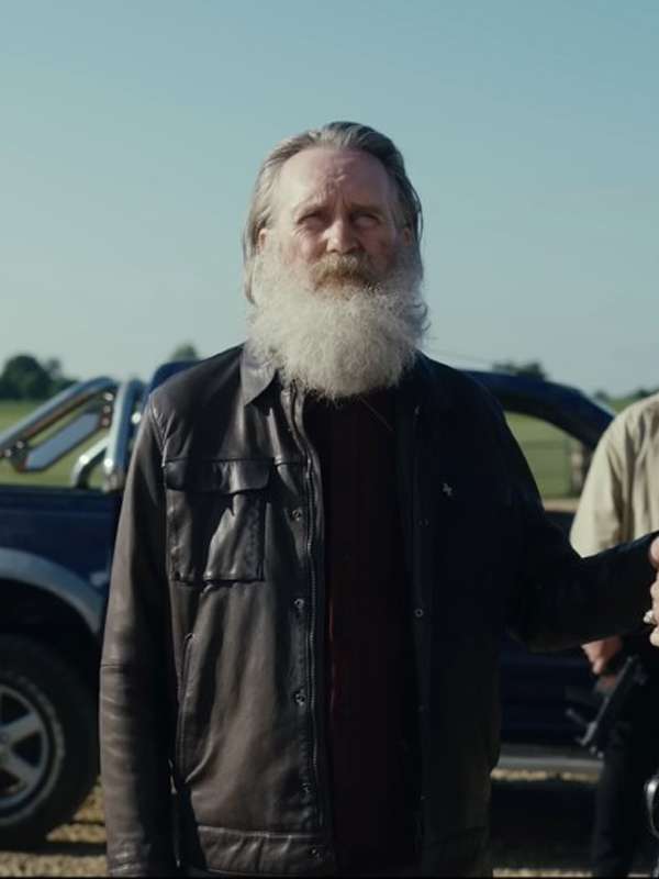 Pearce Quigley The Gentlemen 2024 Black Leather Jacket
