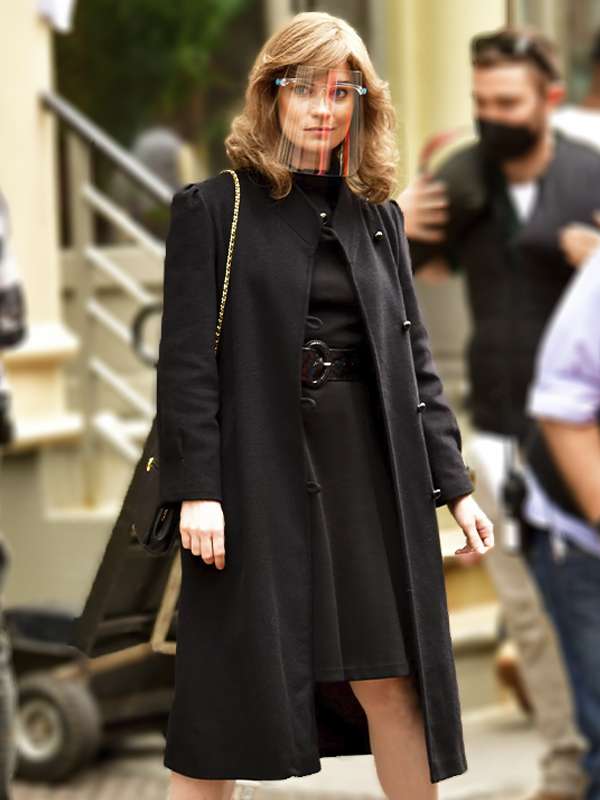Annie Murphy Russian Doll Black Trench Coat