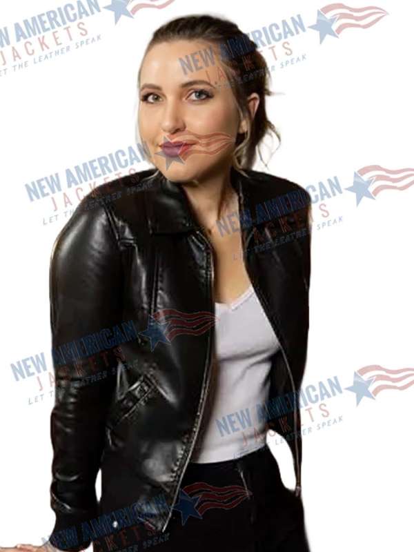 Taylor Tomlinson Have It All Tour Black Bomber Leather Jacket