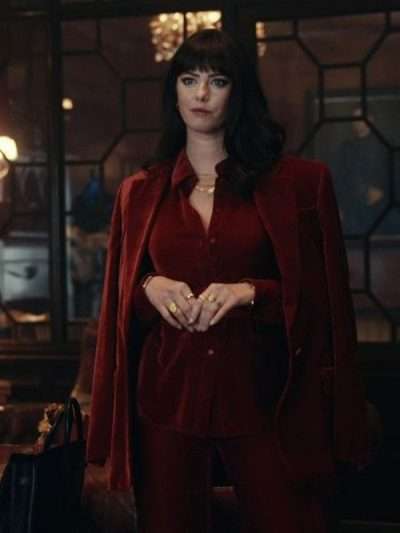 Susie Glass The Gentlemen 2024 Red Blazer