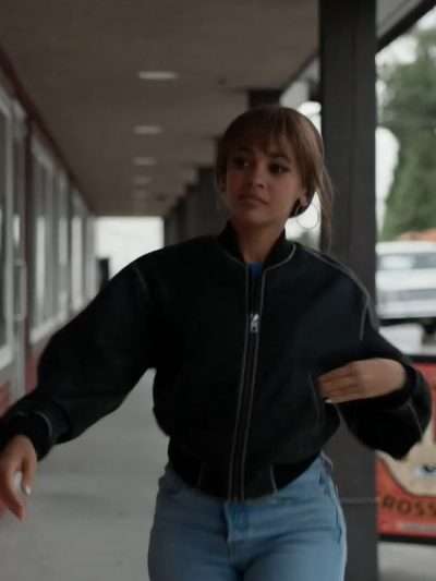 Max Mitchell Wild Cards Black Bomber Leather Jacket