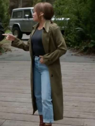 Vanessa Morgan Wild Cards Green Coat