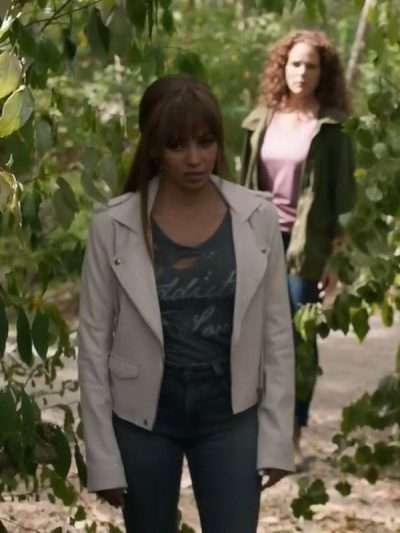 Max Mitchell Wild Cards White Leather Jacket