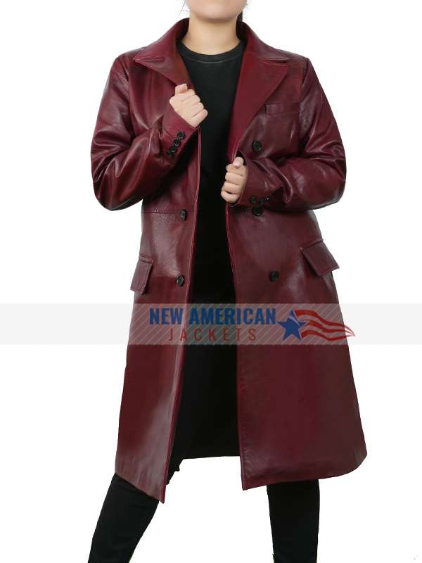 Fashion Event Zendaya Leather Coat