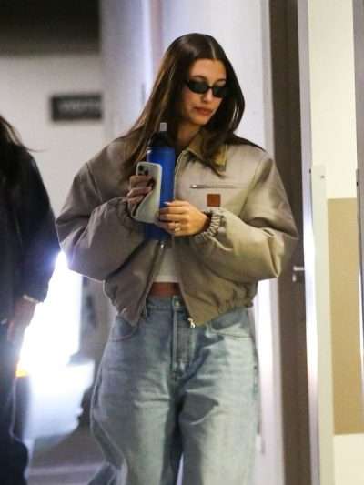 Hailey Bieber Beverly Hills Bomber Jacket