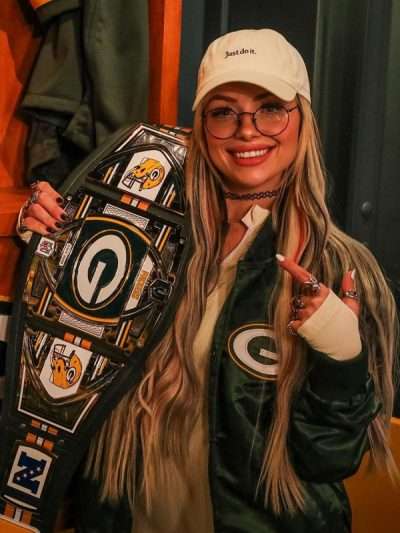 Liv Morgan Green Bay Packers Varsity Jacket