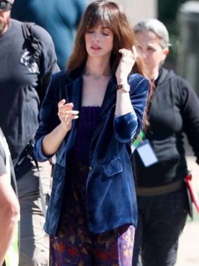The Idea Of You 2024 Anne Hathaway Blue Blazer
