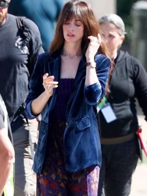 The Idea Of You 2024 Anne Hathaway Blue Blazer