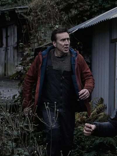 Nicolas Cage Arcadian 2024 Red Jacket