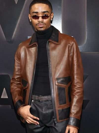 Myles Truitt BMF Premiere Night Brown Jacket