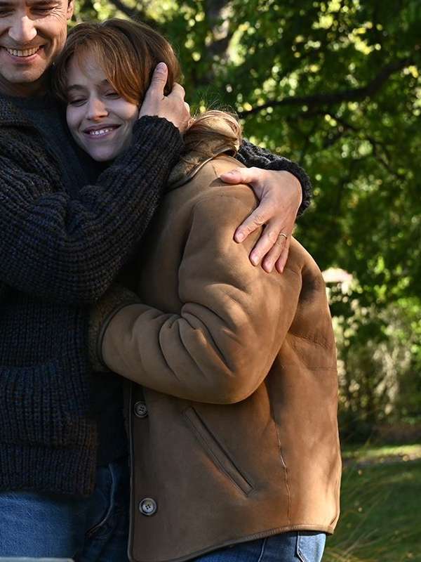 Lou de Laâge Coup de Chance Brown Leather Jacket