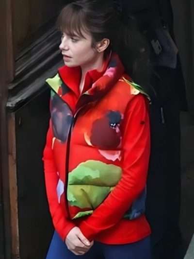Lily Collins Emily in Paris S04 Vest