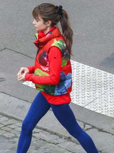 Lily Collins Emily in Paris S04 Printed Vest