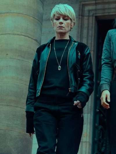 Marina Foïs Furies S01 Black Leather Jacket