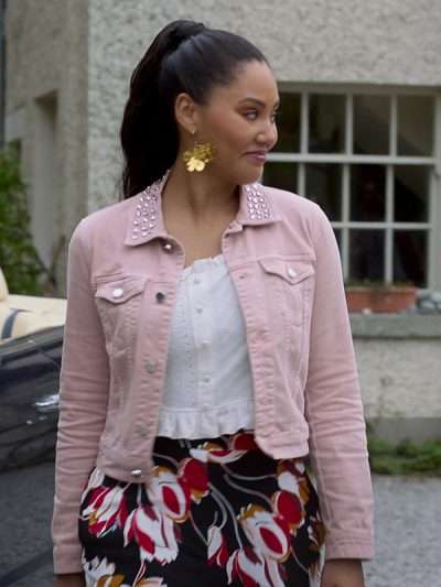 Ayesha Curry Irish Wish 2024 Pink Jacket