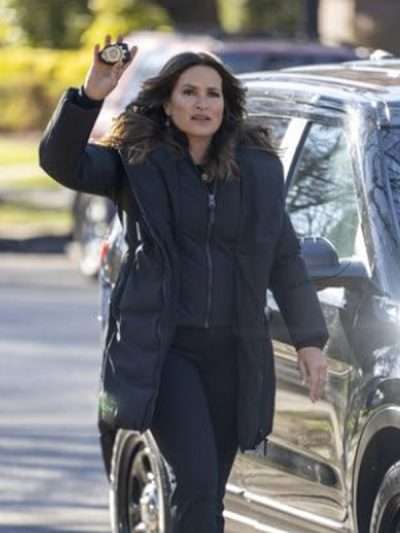 Olivia Benson Law and Order SVU S25 Black Puffer Jacket