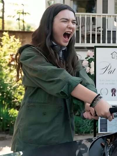 Brooklynn Prince Little Wing 2024 Green Cotton Jacket