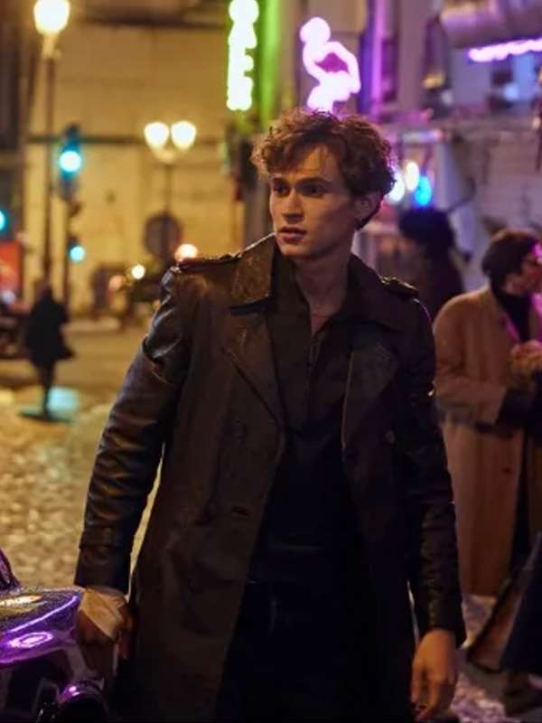 Young Rocco Supersex 2024 Black Leather Coat