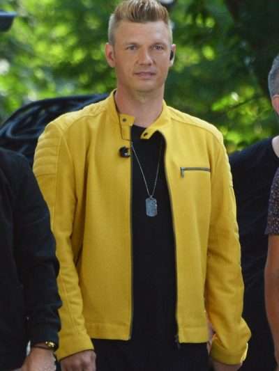 Aj Mclean The Backstreet Boys Yellow Leather Jacket