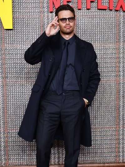 Theo James The Gentlemen 2024 Black Coat