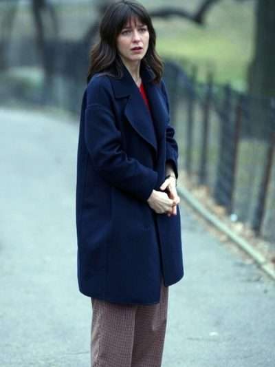 Sadie McCarthy The Girls on the Bus Blue Wool Coat