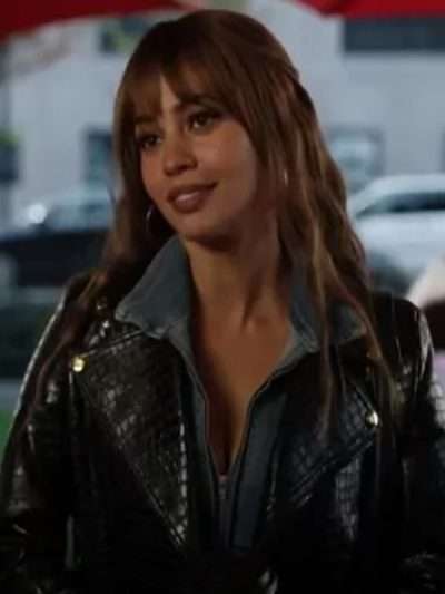 Max Mitchell Wild Cards Cropped Leather Jacket