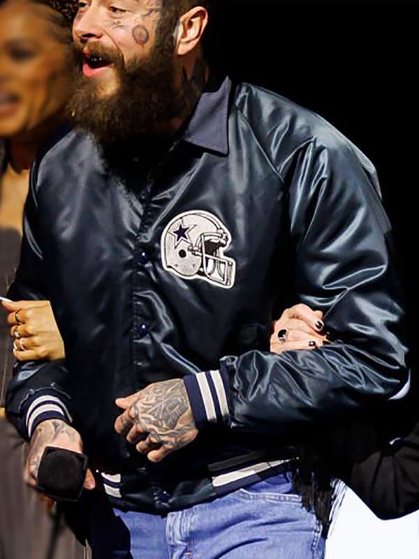 Post Malone Super Bowl Halftime Show Cowboys Bomber Jacket