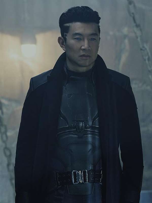 Simu Liu Atlas 2024 Black Trench Coat
