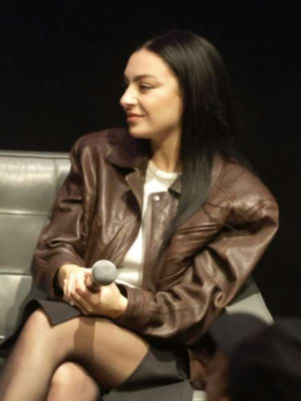 Charli XCX I Saw the TV Glow 2024 Premiere Brown Jacket